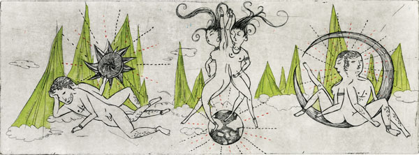 image of the original, doubled humans